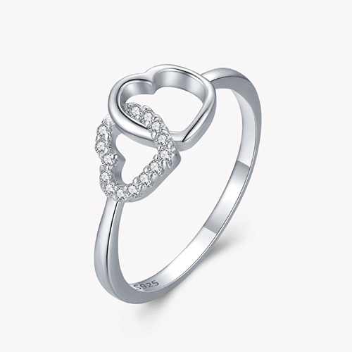 "LOVELY PAIR" Sterling Silber Ring